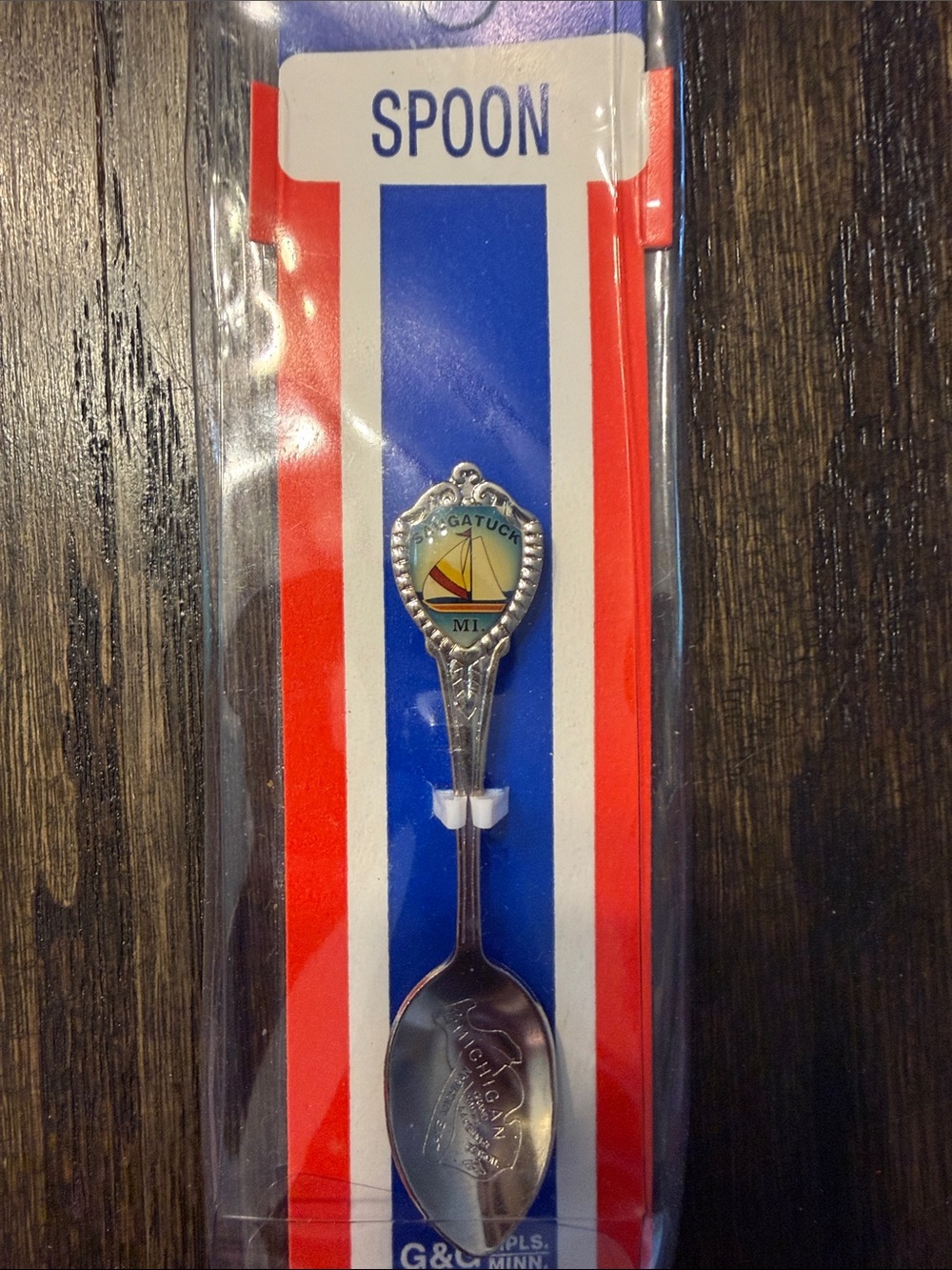 Collector's Gatuck MI Souvenir Silver Tone Spoon